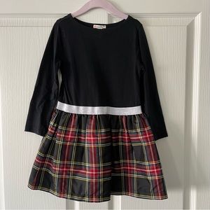 Crewcuts Girls Shirt Dress in Tartan - Black - Size 4